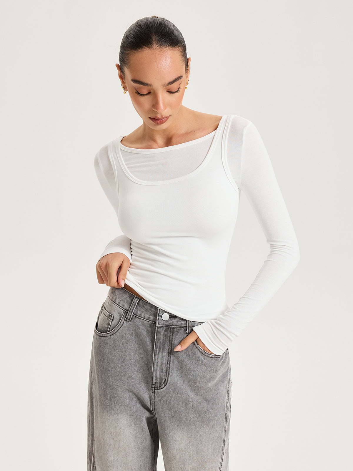 2'li Uzun Kollu Tişört THESVELTECHIC