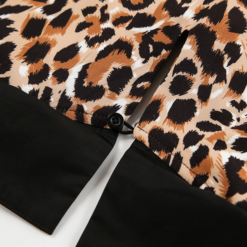 Leopar Desenli Elbise Siaora