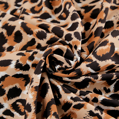 Leopar Desenli Elbise Siaora