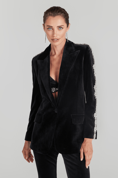 Lumina Velvet Blazer Ceket Siaora