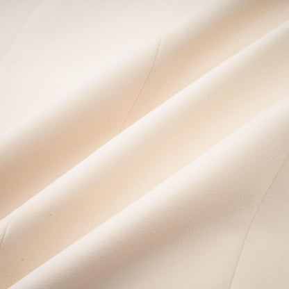 Opulent Grace İşlemeli Krem Blazer Elbise Siaora