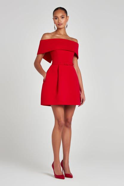 Harper Kırmızı Elbise Olyssatr