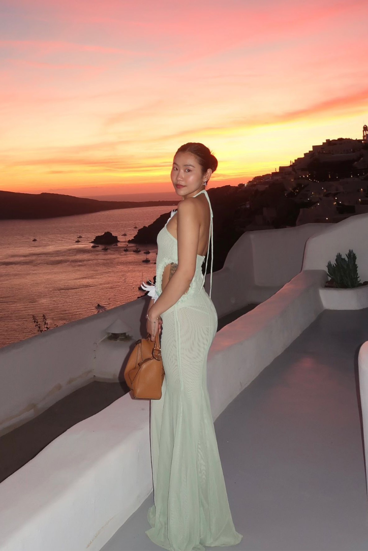 Francesca Deniz Kızı Kesim Uzun Elbise Niebbla