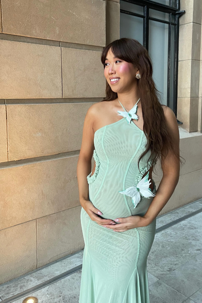 Francesca Deniz Kızı Kesim Uzun Elbise Niebbla