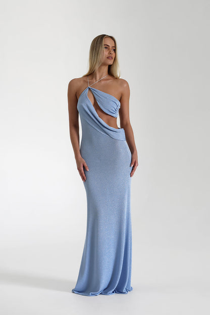 Theia - Drapeli Maxi Elbise