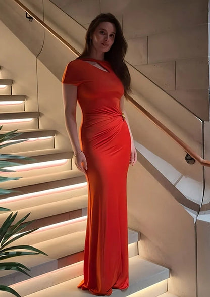 Kılıf Kesimli Uzun Elbise Niebbla