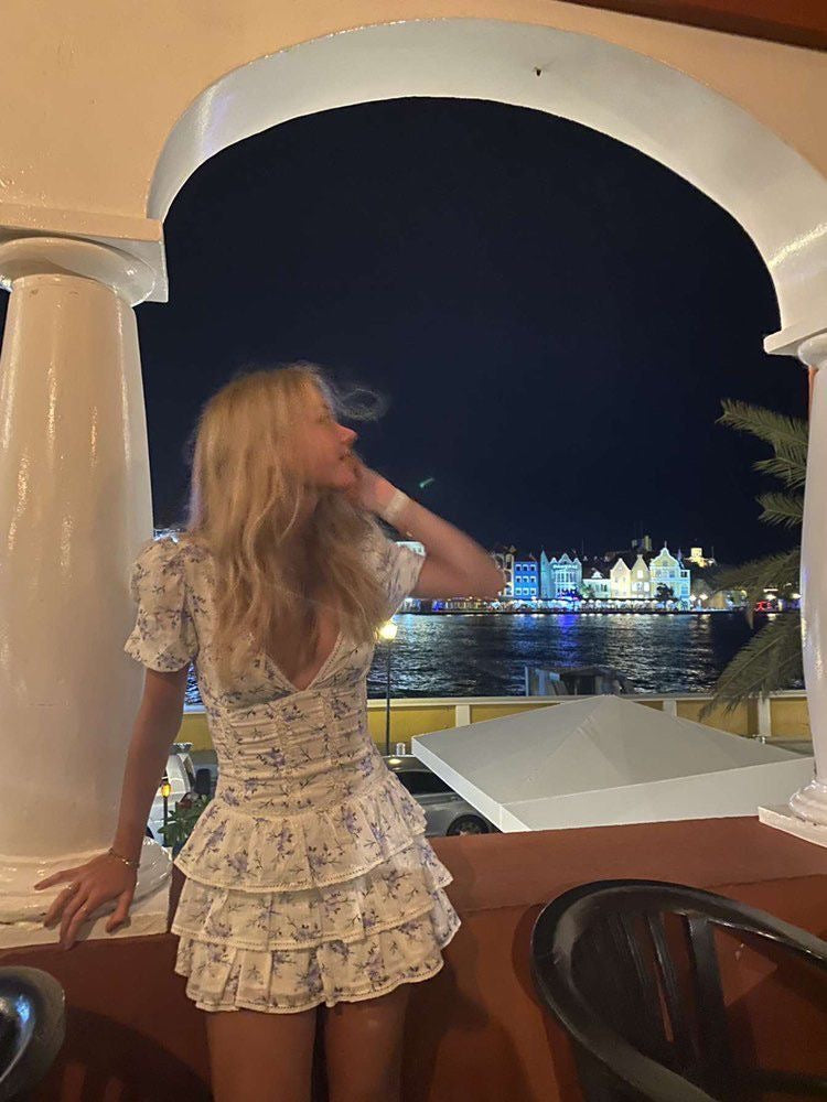 Andie Fırfırlı Mini Elbise Siaora