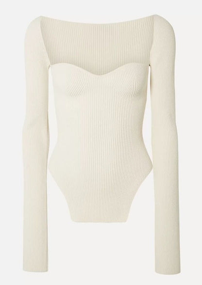 Tahlie - Kare Yaka Bodycon Üst