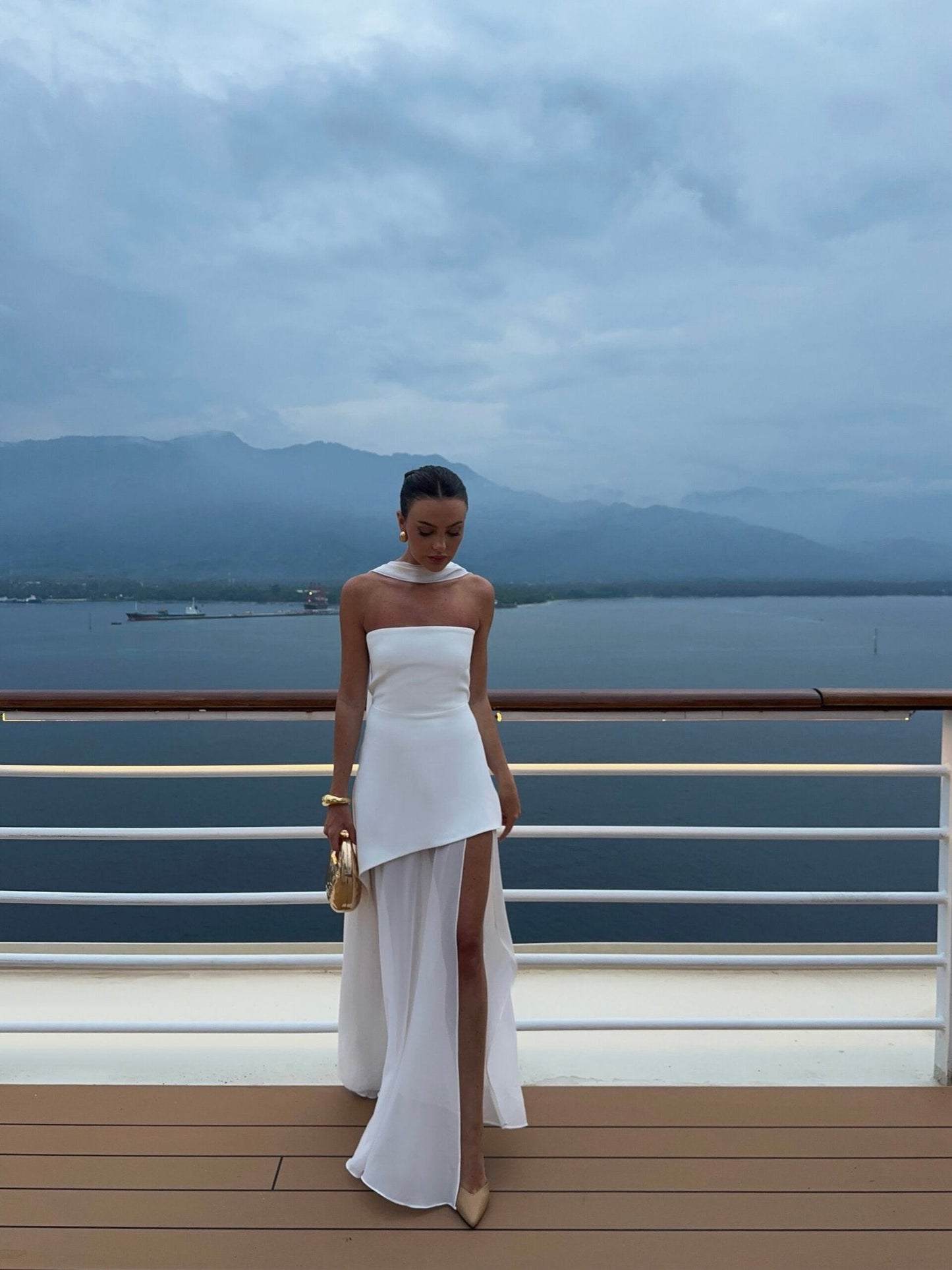 Elodie - Strapless Şifon Elbise Mağazam