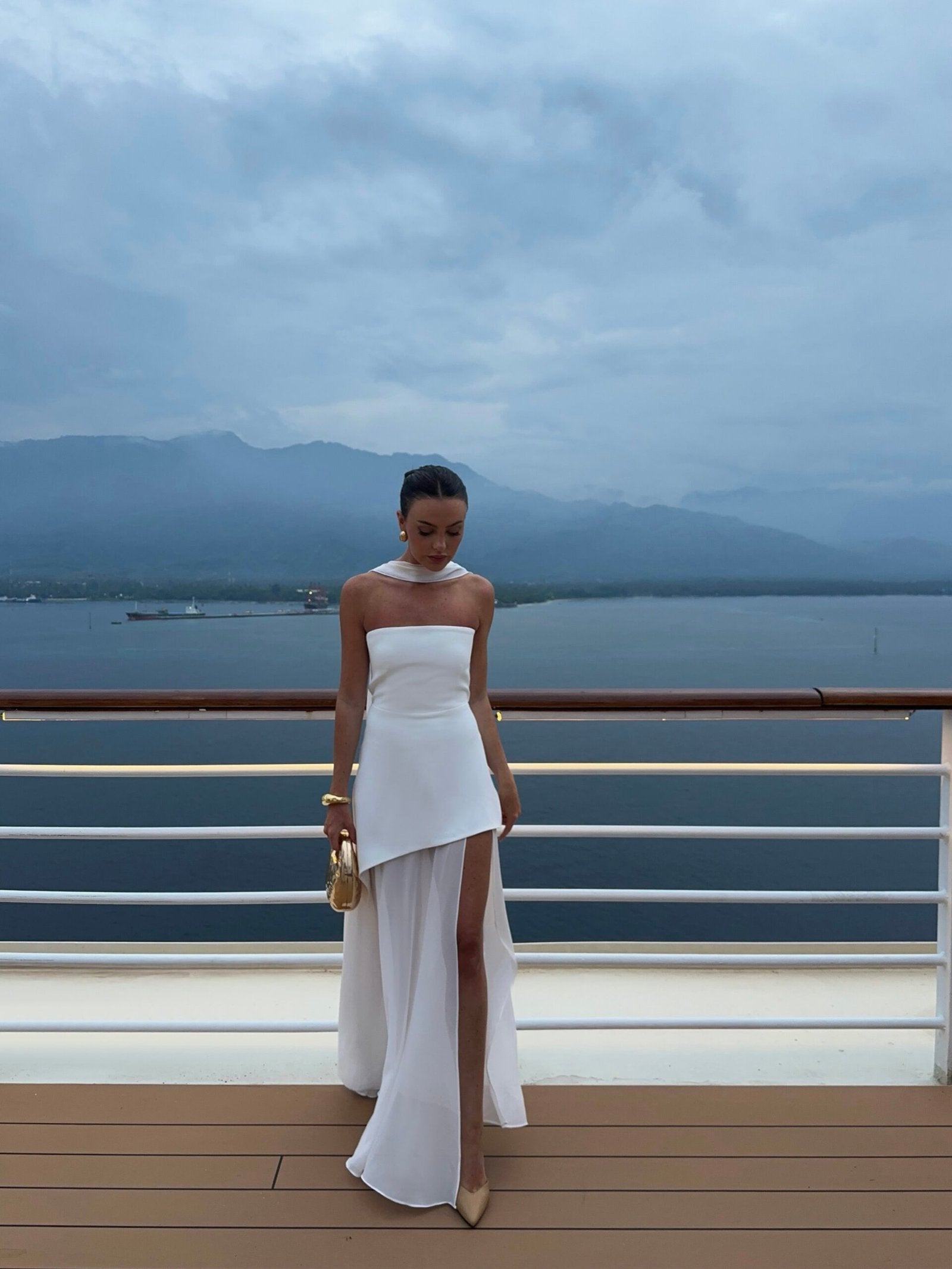 Elodie - Strapless Şifon Elbise Mağazam