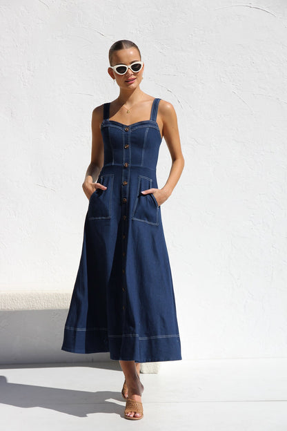 Danielle Elbise İndıgo Denim Niebbla
