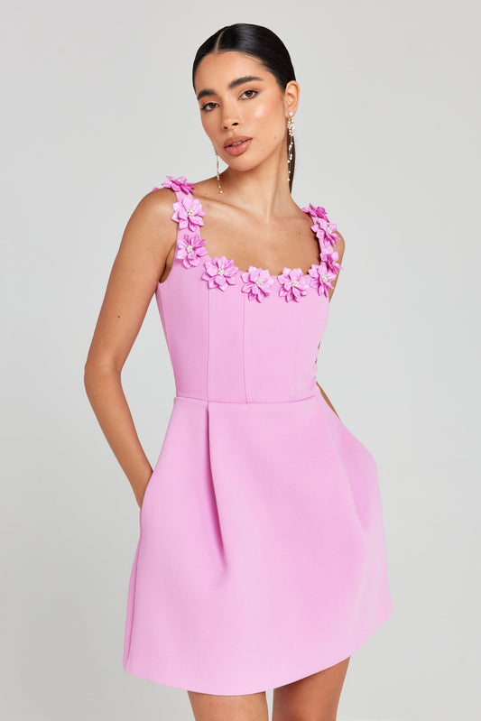Cindy Pembe Elbise Siaora