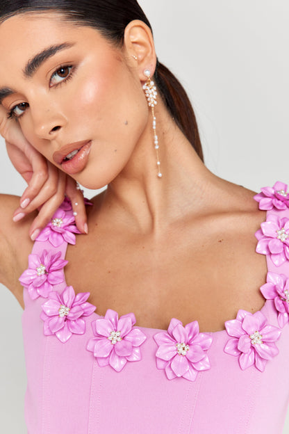 Cindy Pembe Elbise Siaora