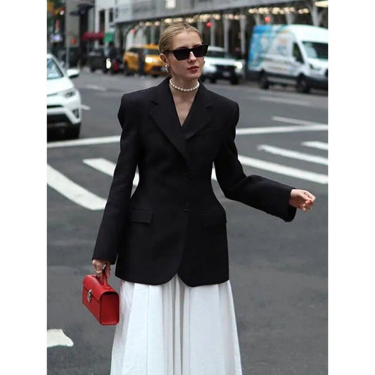 Vera Minimalist Blazer Ceket Niebbla