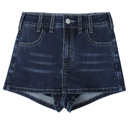 Koyu Mavi Şort Etek Niebbla