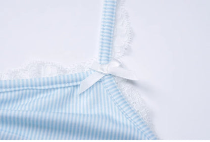 Muı Linnea Dantel Sırt Dekolteli Crop Bluz Siaora
