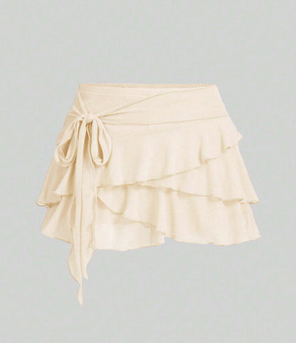 Asimetrik Dikişli Seksi Mini Etek Niebbla