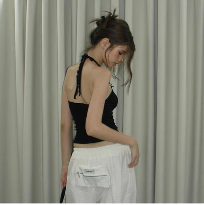 Muı Linnea Dantel Sırt Dekolteli Crop Bluz Siaora