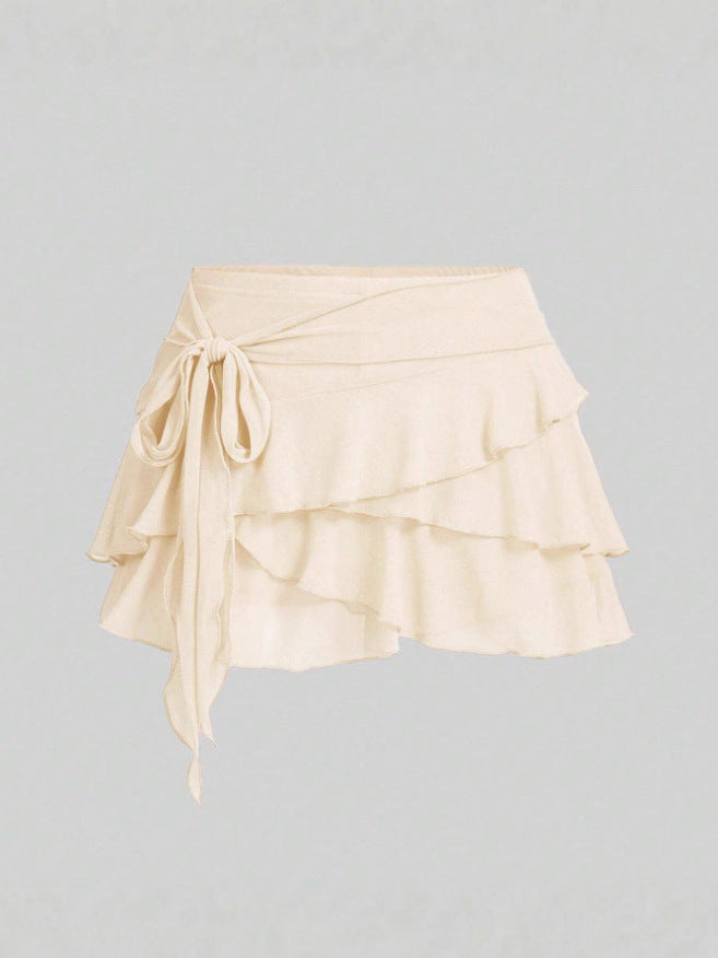 Asimetrik Dikişli Seksi Mini Etek Niebbla