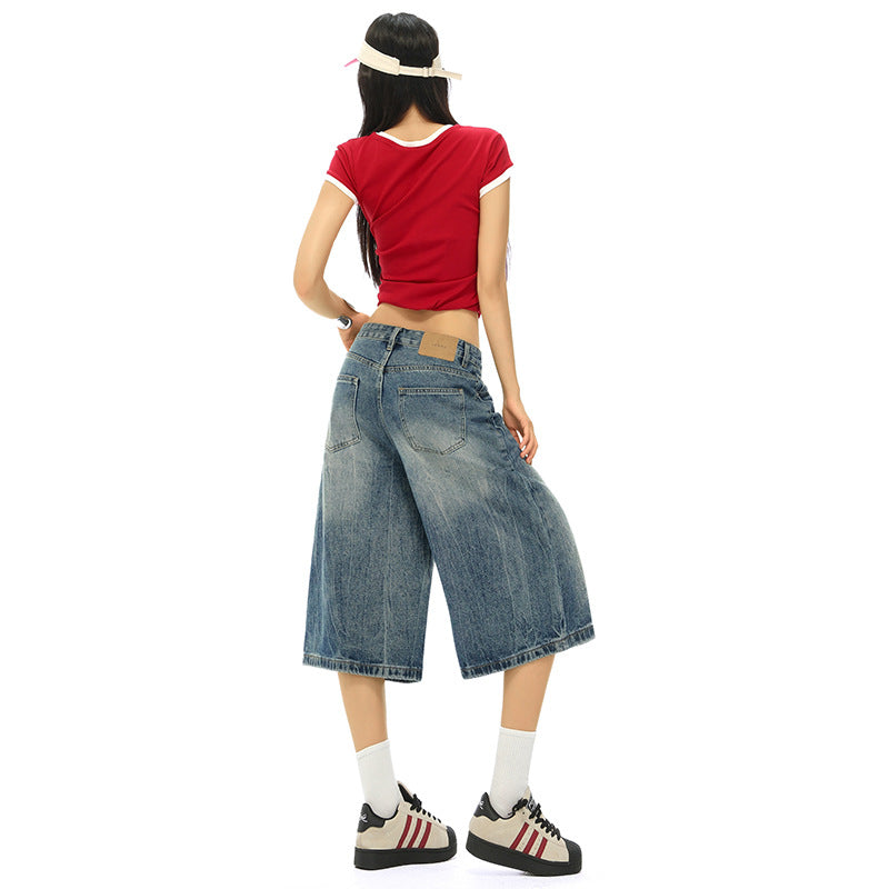 Manifest Stil Uzun Kot Şort Niebbla