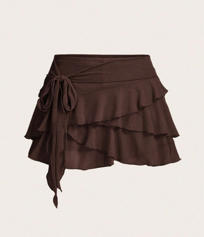 Asimetrik Dikişli Seksi Mini Etek Niebbla