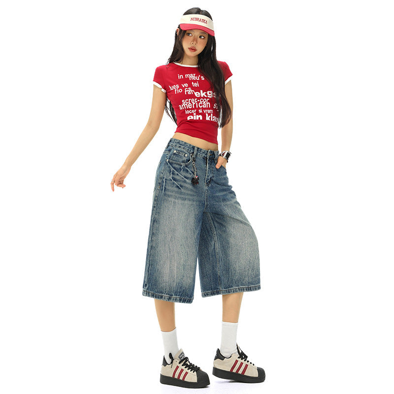 Manifest Stil Uzun Kot Şort Niebbla