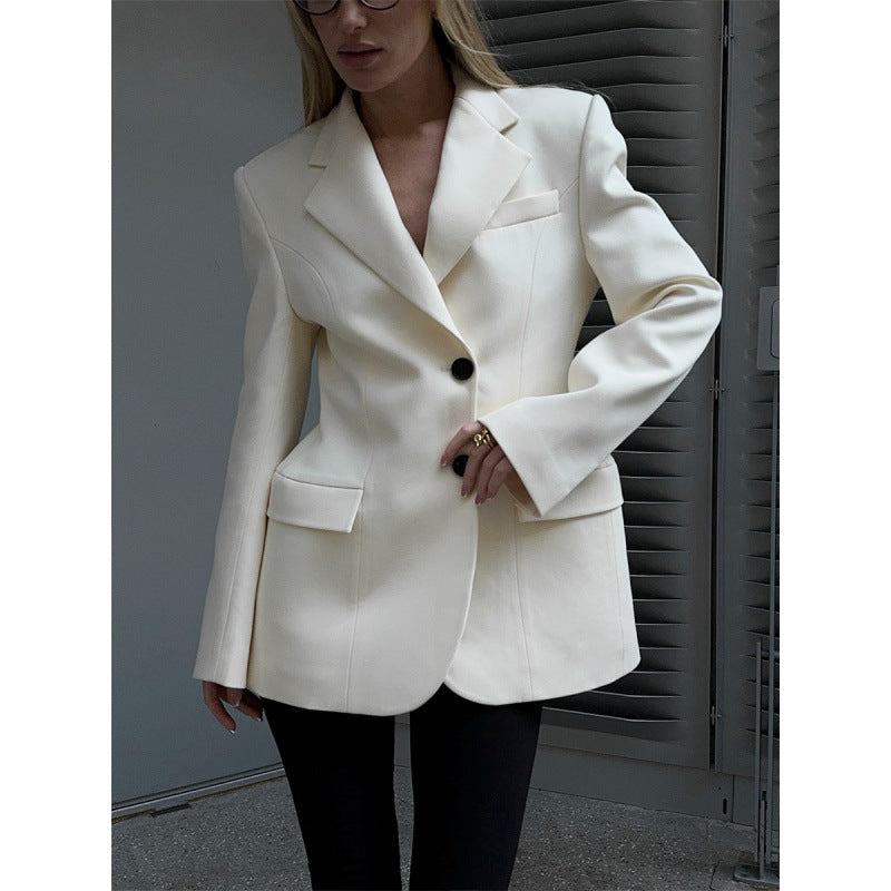 Vera Minimalist Blazer Ceket Niebbla
