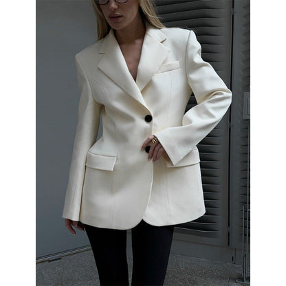 Vera Minimalist Blazer Ceket Niebbla