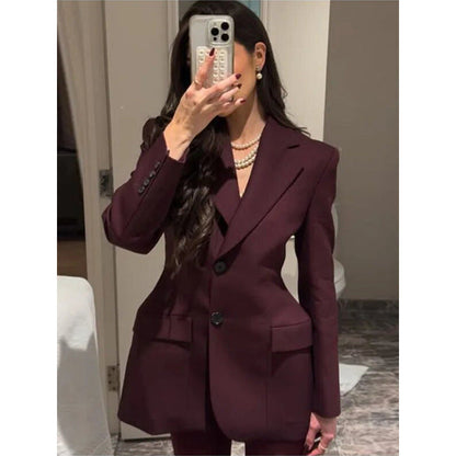 Vera Minimalist Blazer Ceket Niebbla
