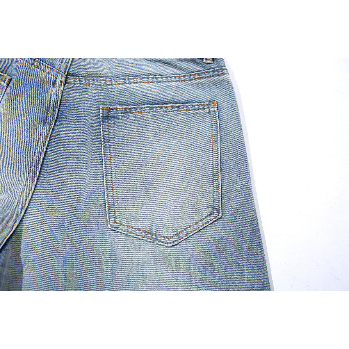 Buz Mavisi Bol Kot Şort Niebbla