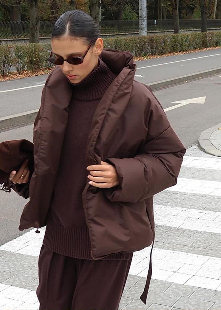 Luxura Kapitone Kuşaklı Puffer Mont Niebbla