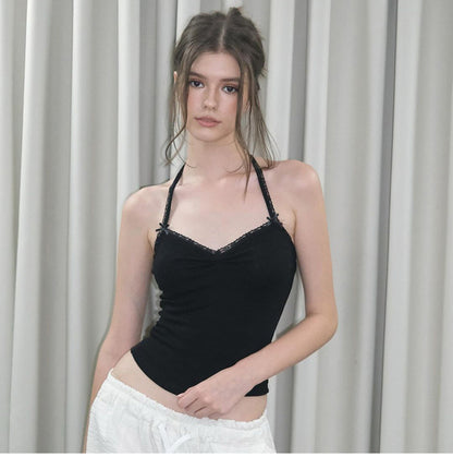 Muı Linnea Dantel Sırt Dekolteli Crop Bluz Siaora