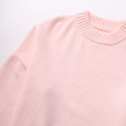 Lystria - Oversize Yumuşak Pembe Kazak