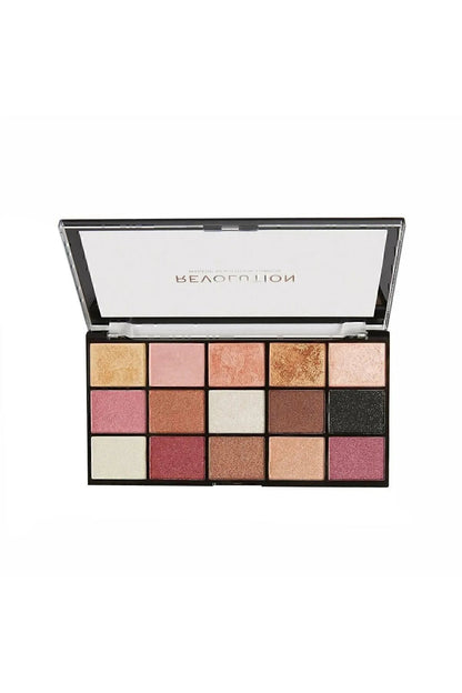 Revolution Reloaded Palette Affection Sıcak Ve Işıltılı Ton 15'li Far Paleti Beauty World