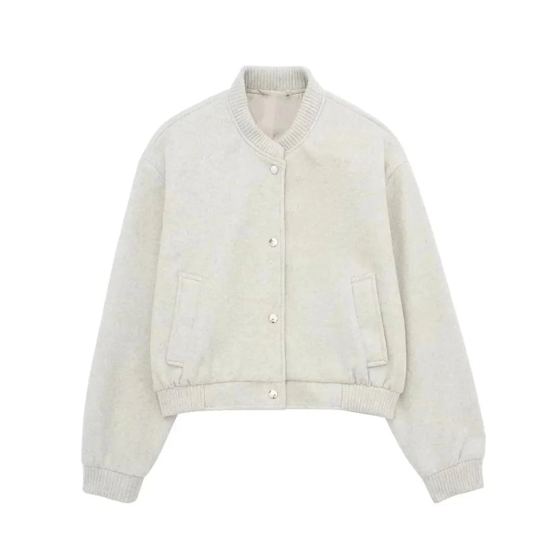 Minimalist Varsity Tarzı Bomber Ceket Siaora