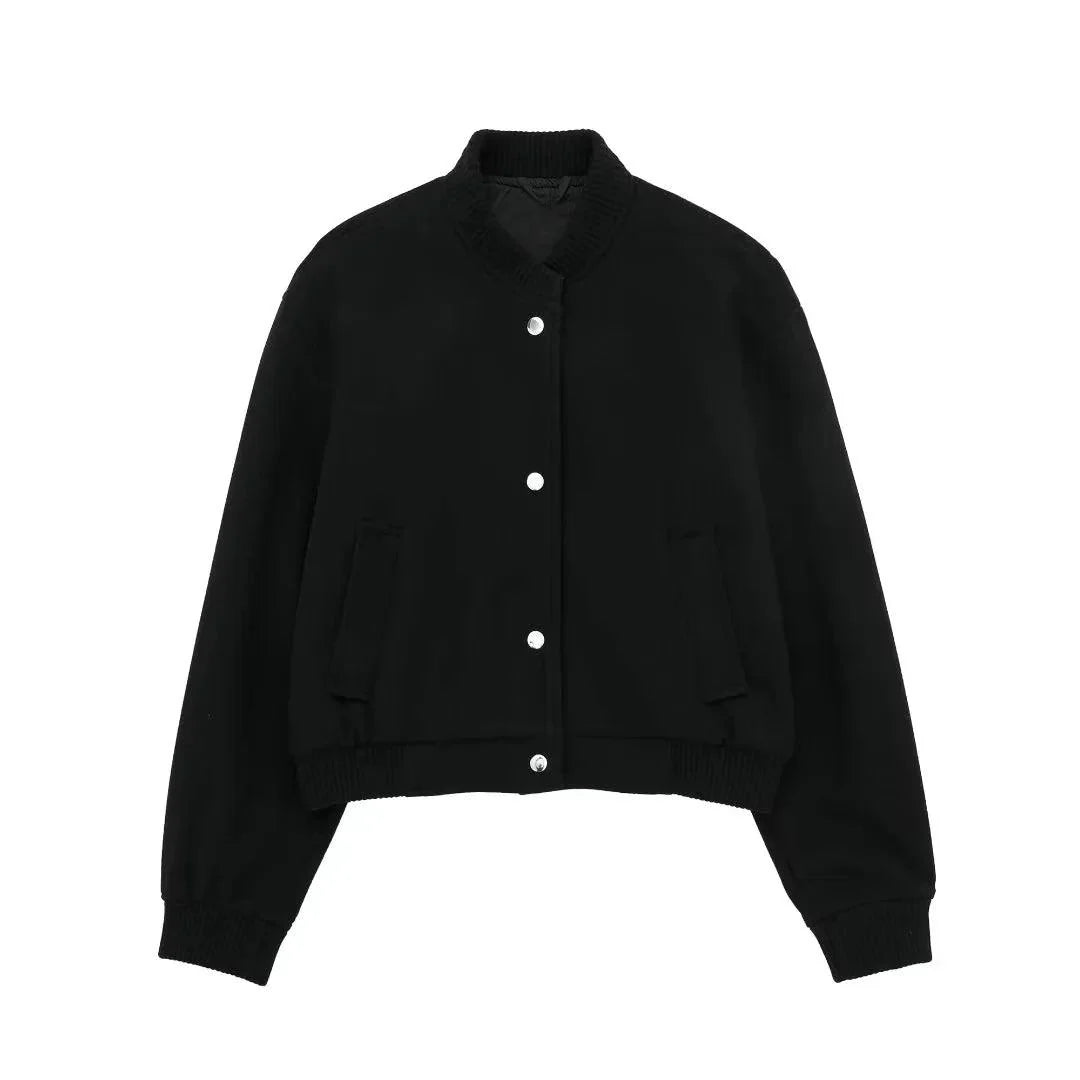 Minimalist Varsity Tarzı Bomber Ceket Siaora