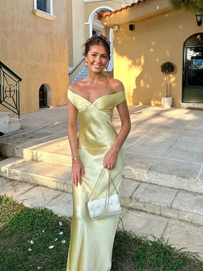 Elina Zarif Saten Elbise Niebbla