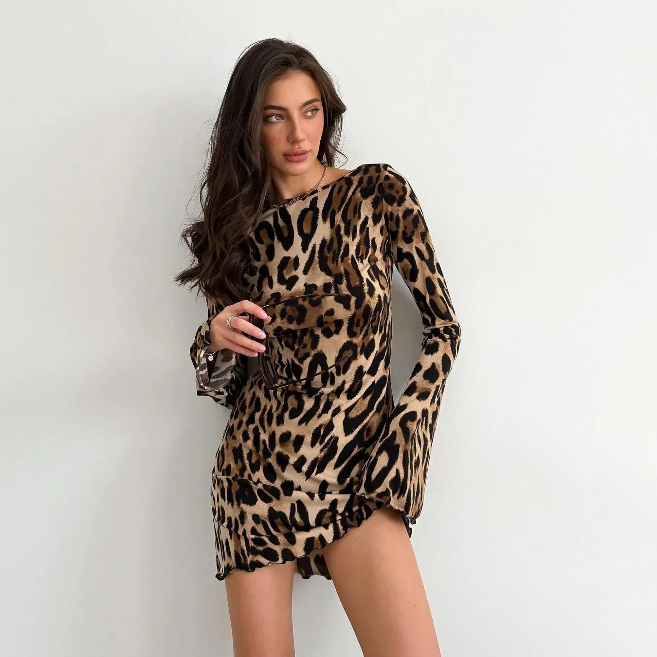 Mini Leopar Elbise Siaora