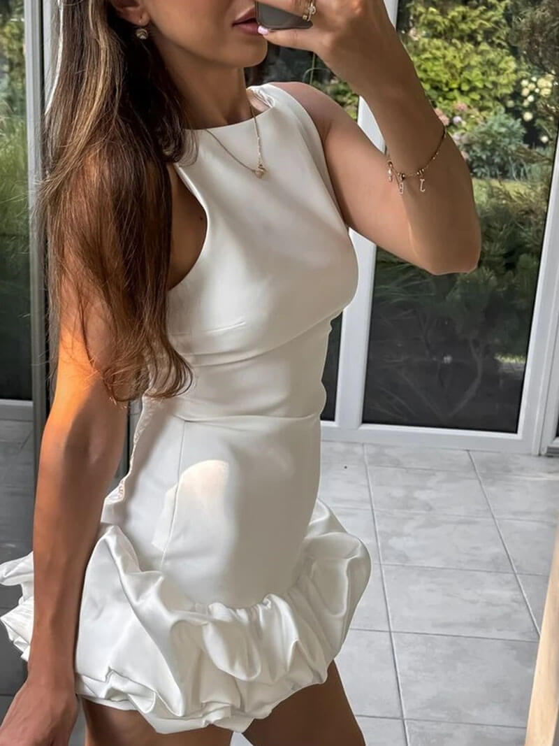Lyvina - Şık Kolsuz Mini Elbise Mağazam