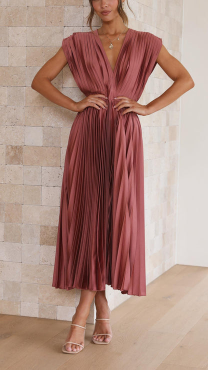 Emma | Derin V-Yaka Maxi Elbise THESVELTECHIC