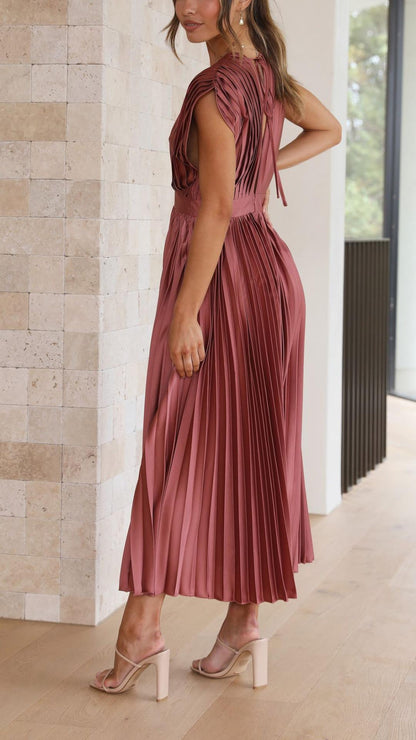 Emma | Derin V-Yaka Maxi Elbise THESVELTECHIC