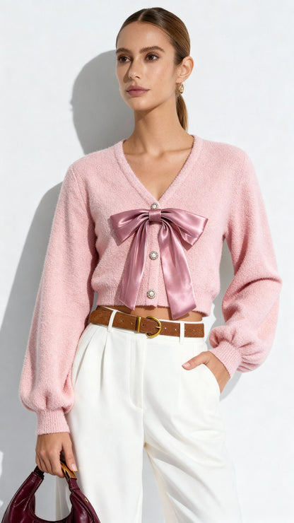 Fiyonk Detaylı Örgü Hırka THESVELTECHIC