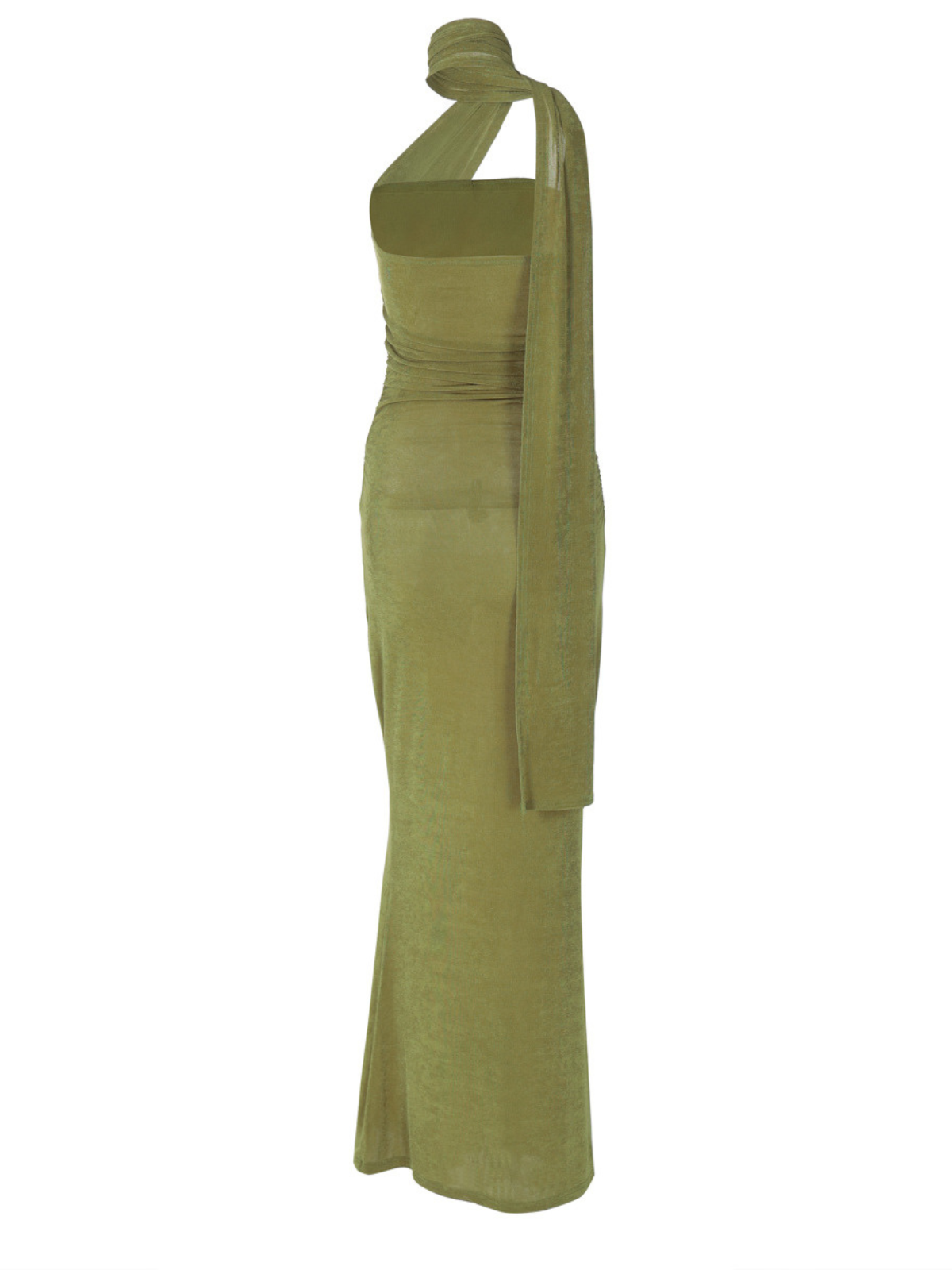 Vyxaris Straplez Büstiyer Detaylı Uzun Elbise Olyssatr