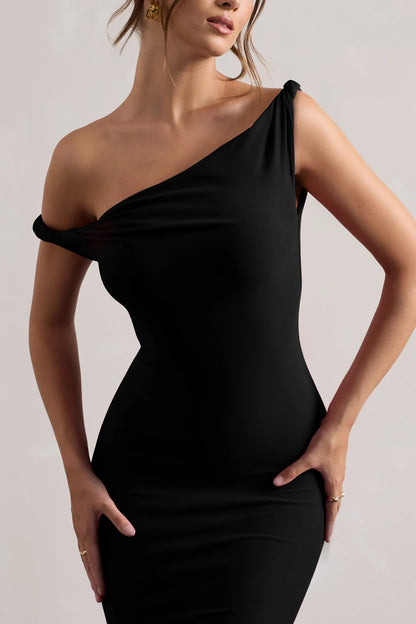 Angela - Asimetrik Maxi Elbise