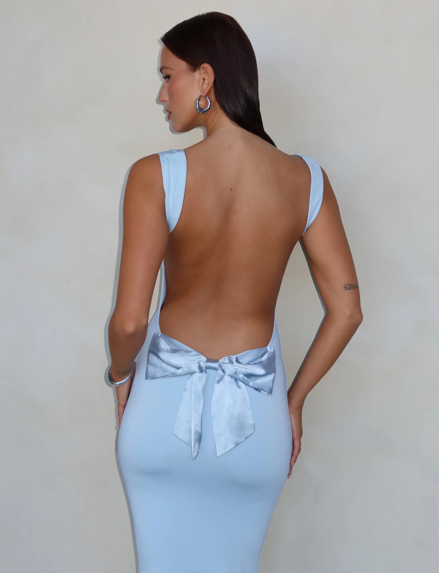 Valentina - Sırt Dekolteli Başıksız Maxi Elbise Mağazam