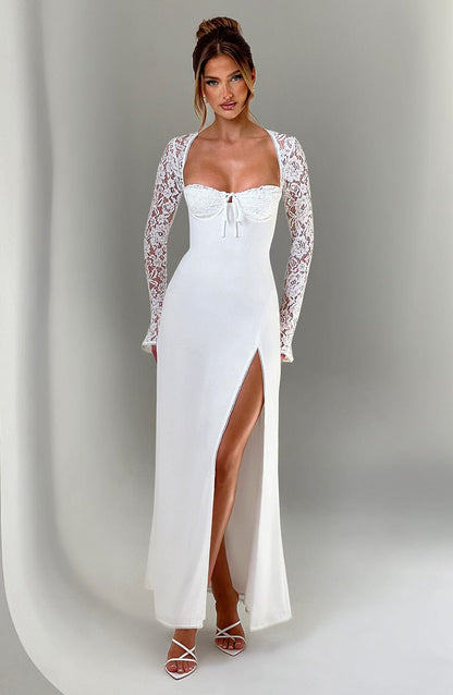 Alice - Şifon Dantel Maxi Elbise