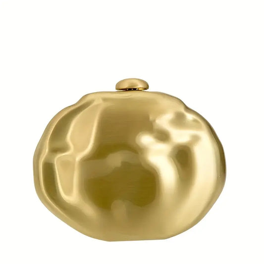 Metal Bronz Çanta Niebbla