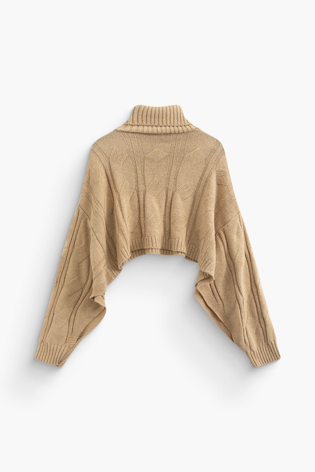 Basic Solid Knit Mock Kazak Siaora