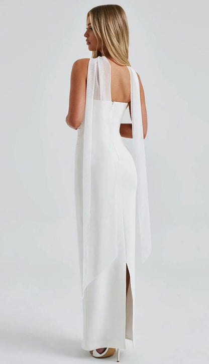 Eldivenli Straplez Şık Elbise THESVELTECHIC