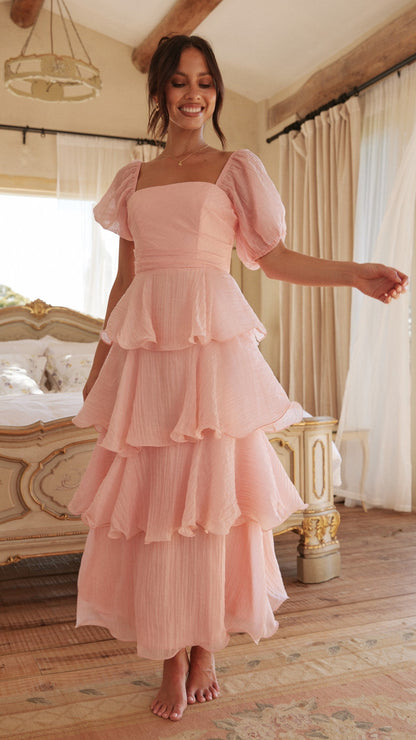 Lanelle Maxi Elbise - Pembe Siaora